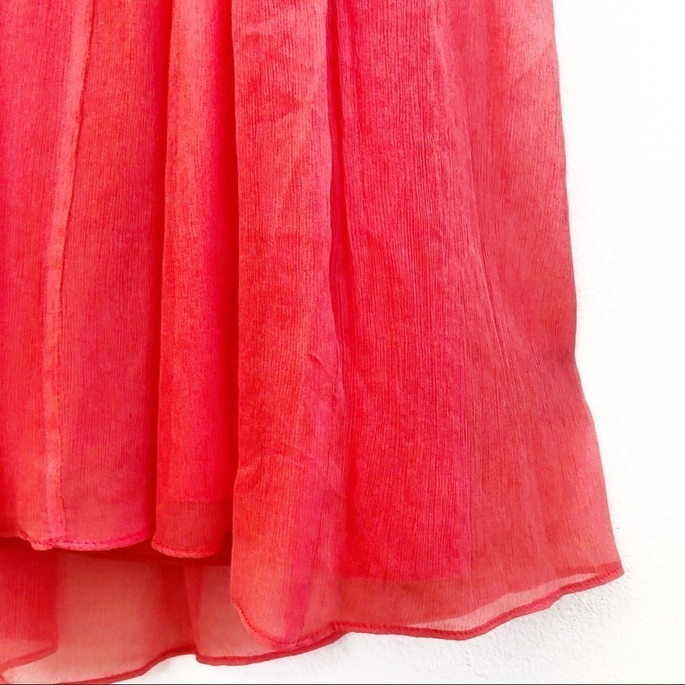 J. CREW COLLECTION NWT Silk Strapless Party Dress Size 2 in Coral Pink - Picture 11 of 16